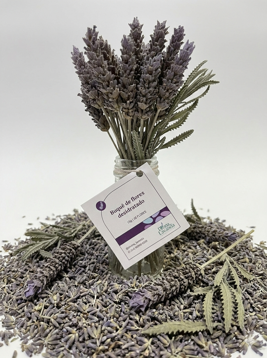 BUQUÊ DESIDRATADO 15g ou 45 flores